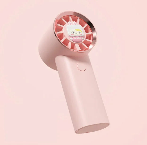 2025 Mini Portable USB Power Source Neck Fan Wearable Silent Plastic RV Pedestal Fan with Three Speeds for Outdoor Use - AirSoin