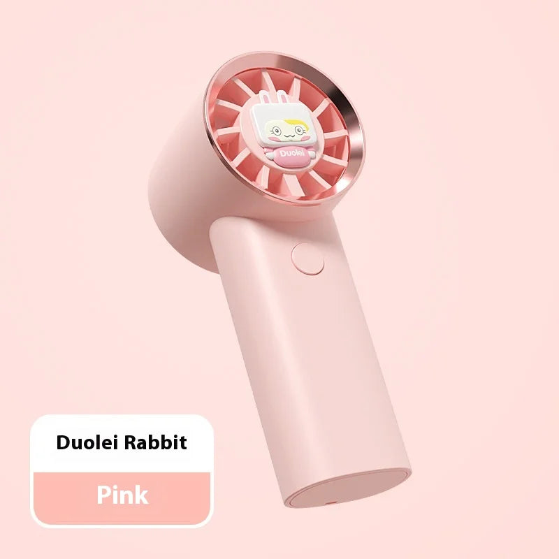 2025 Mini Portable USB Power Source Neck Fan Wearable Silent Plastic RV Pedestal Fan with Three Speeds for Outdoor Use - AirSoin