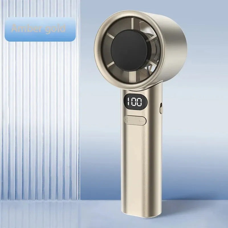 Ventilateur Portable Sans Pales – 120 Vitesses, Mini Ventilateur USB Rechargeable à Main - AirSoin