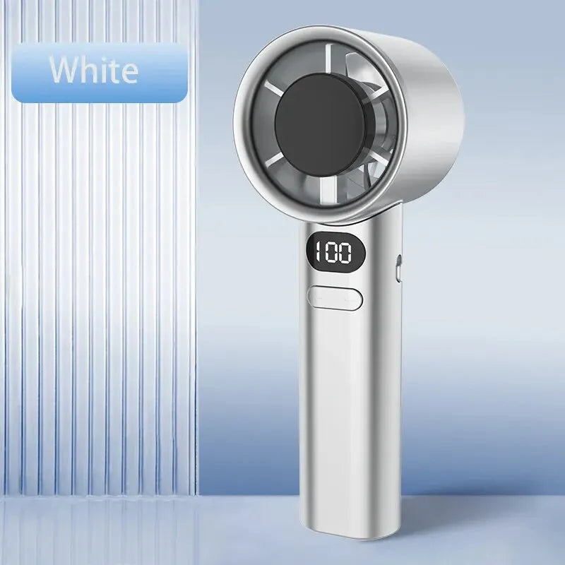 Ventilateur Portable Sans Pales – 120 Vitesses, Mini Ventilateur USB Rechargeable à Main - AirSoin