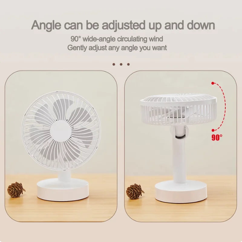 Ventilateur USB de Bureau – Silencieux, Portable, Puissant | Mini Ventilateur Étudiant / Maison / Bureau - AirSoin