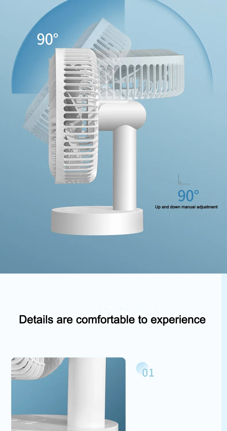 Ventilateur USB de Bureau – Silencieux, Portable, Puissant | Mini Ventilateur Étudiant / Maison / Bureau - AirSoin
