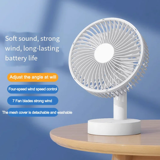 Ventilateur USB de Bureau – Silencieux, Portable, Puissant | Mini Ventilateur Étudiant / Maison / Bureau - AirSoin